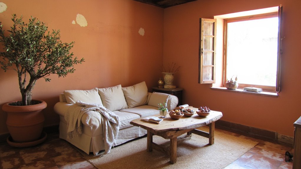 earthy tones for warmth