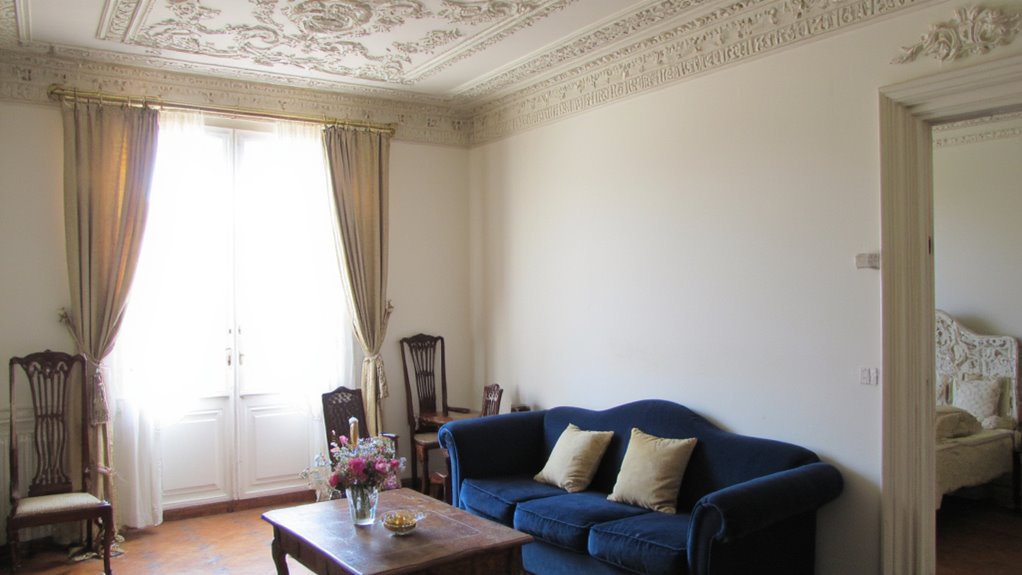 elegance through ceiling moldings