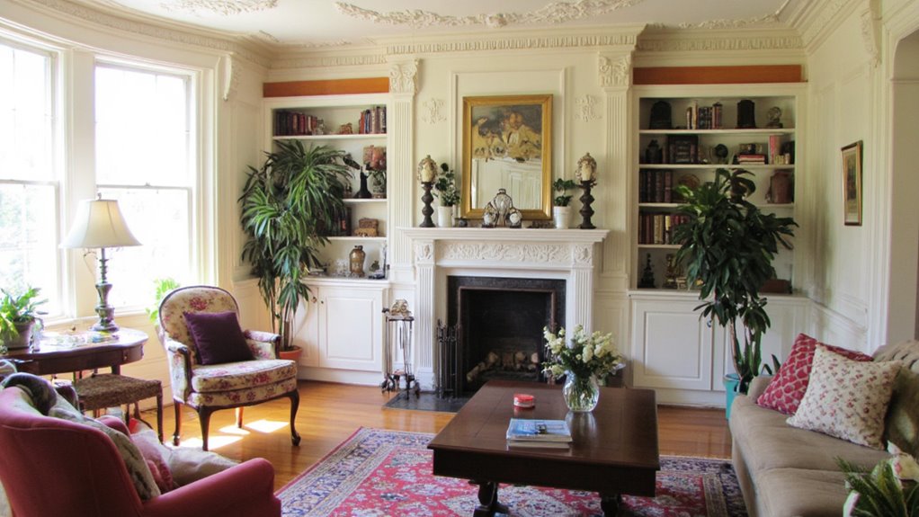 elegant crown molding details