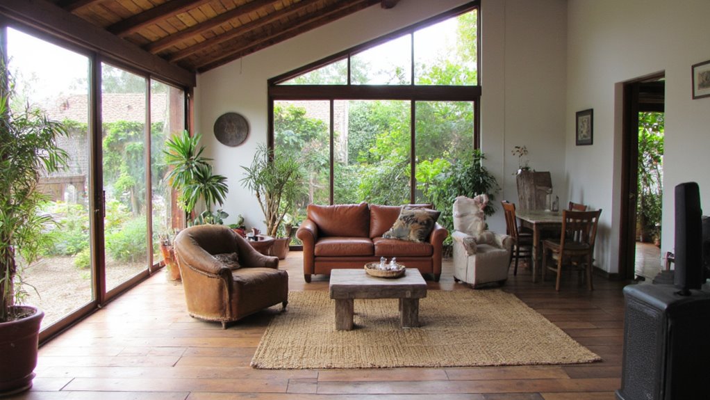 expansive windows enhance brightness