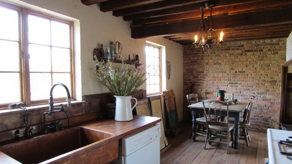 farmhouse fixtures enhance rustic charm