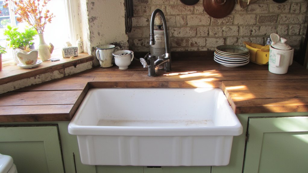 farmhouse sink kitchen charm