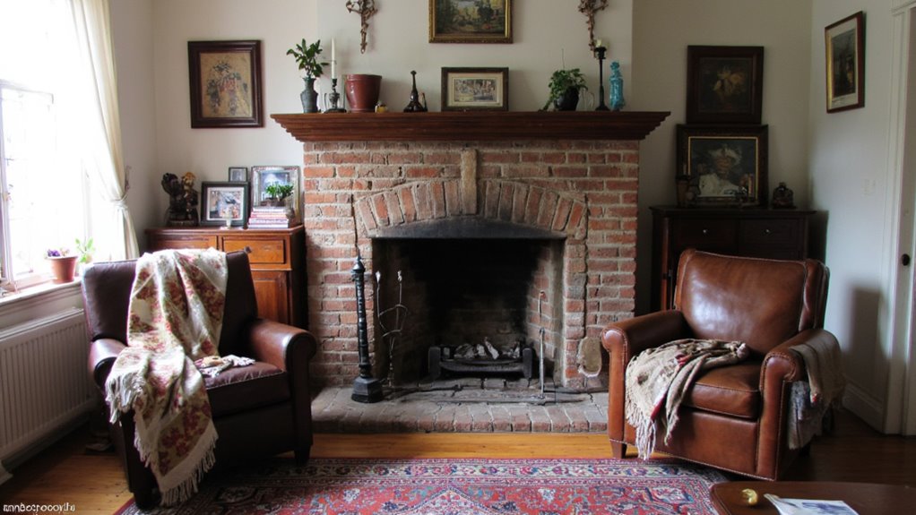 fireplace as living room centerpiece