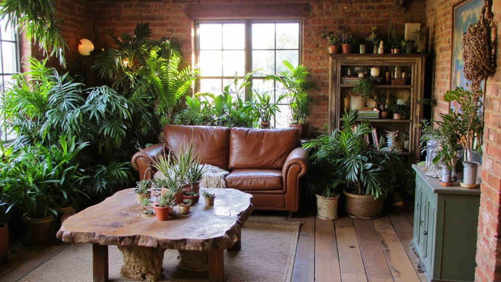 fresh greenery enhances decor