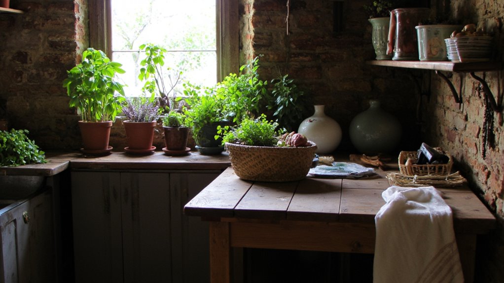 fresh herbs brighten kitchens