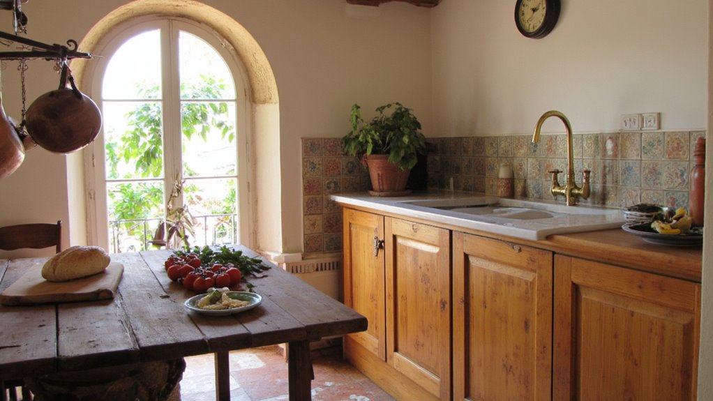 functional stylish warm kitchen