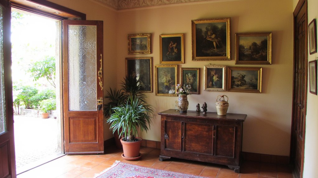 gallery wall with artwork