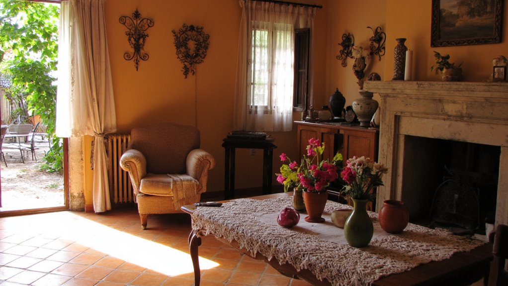 handcrafted decor enhances interiors