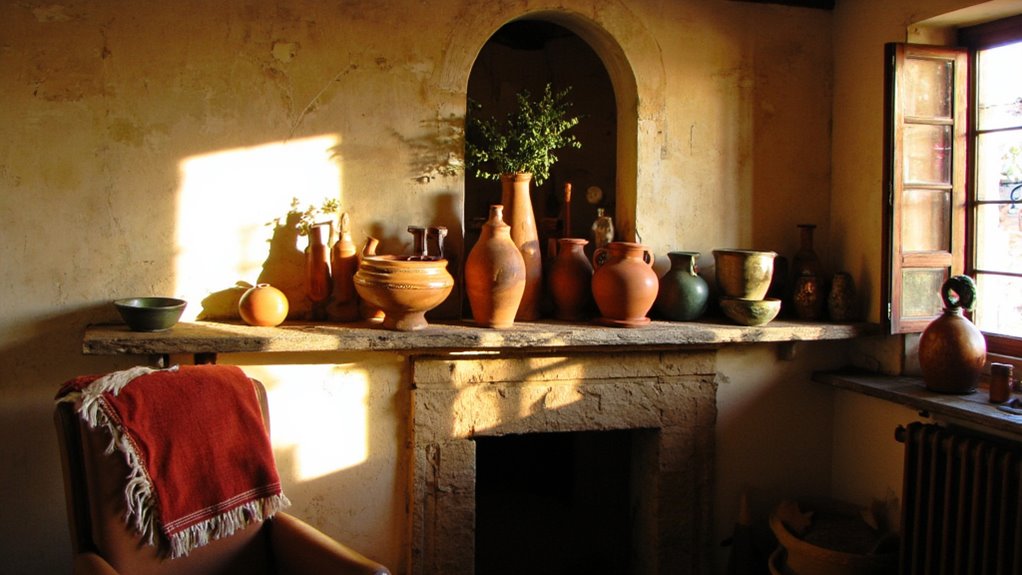 handcrafted pottery adds authenticity