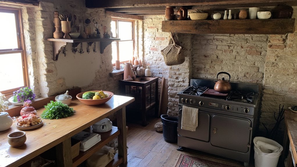 handcrafted pottery enhances decor