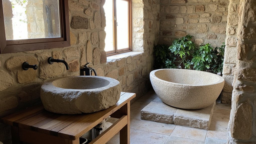 incorporate stone for grounding