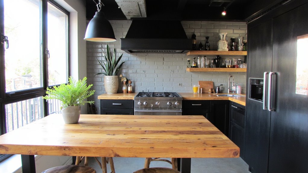 industrial elements enhance sophistication