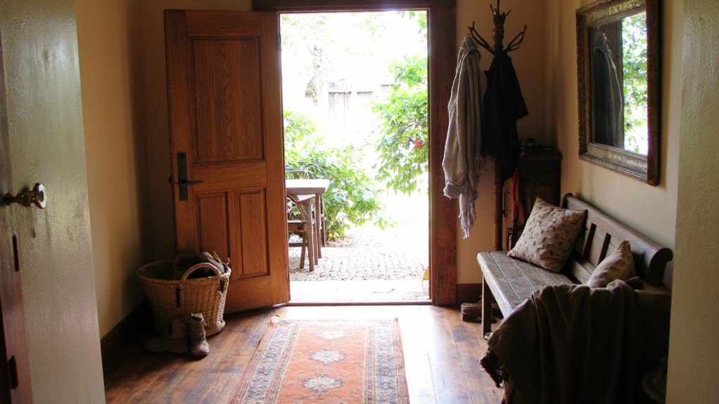 inviting rustic entryway decor