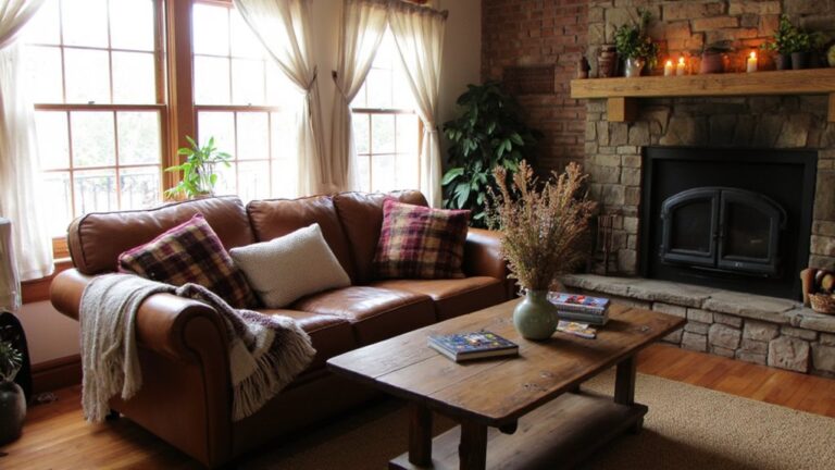 inviting rustic living spaces