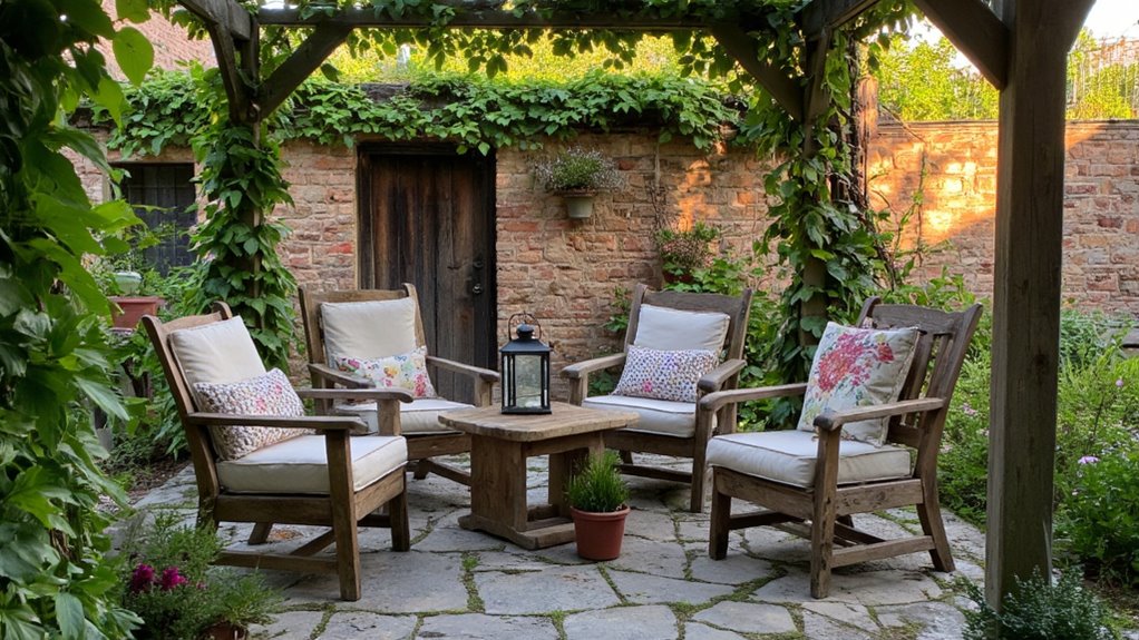 inviting rustic outdoor retreat