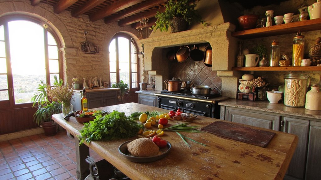 italian inspired gourmet kitchen