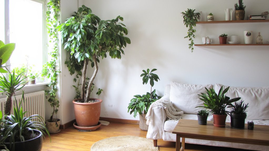 lush indoor plants decor
