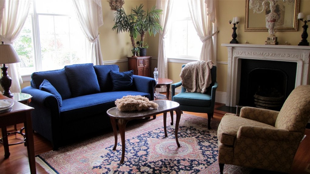 luxurious fabrics enhance comfort