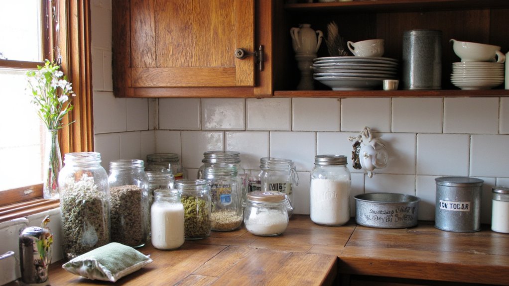 mason jars enhance kitchen decor