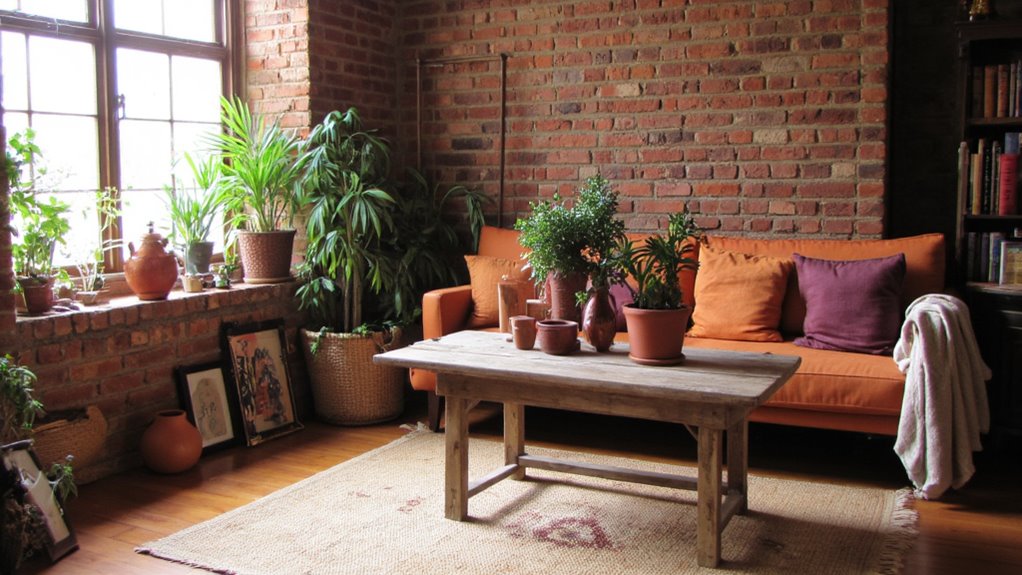 muted terracotta for warmth