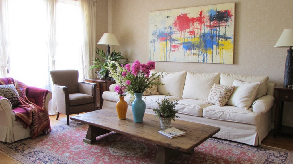 neutral base vibrant accents