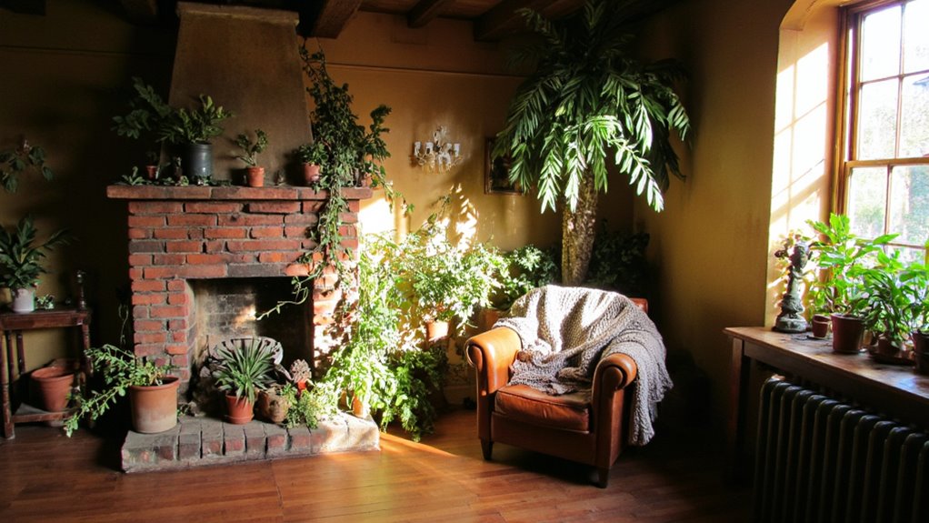 potted plants create atmosphere