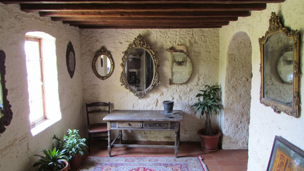 reflective vintage charm enhances