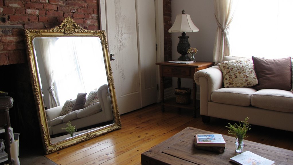 reflective vintage mirror decor