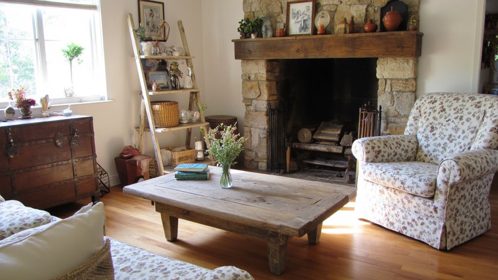 repurposed furniture adds charm