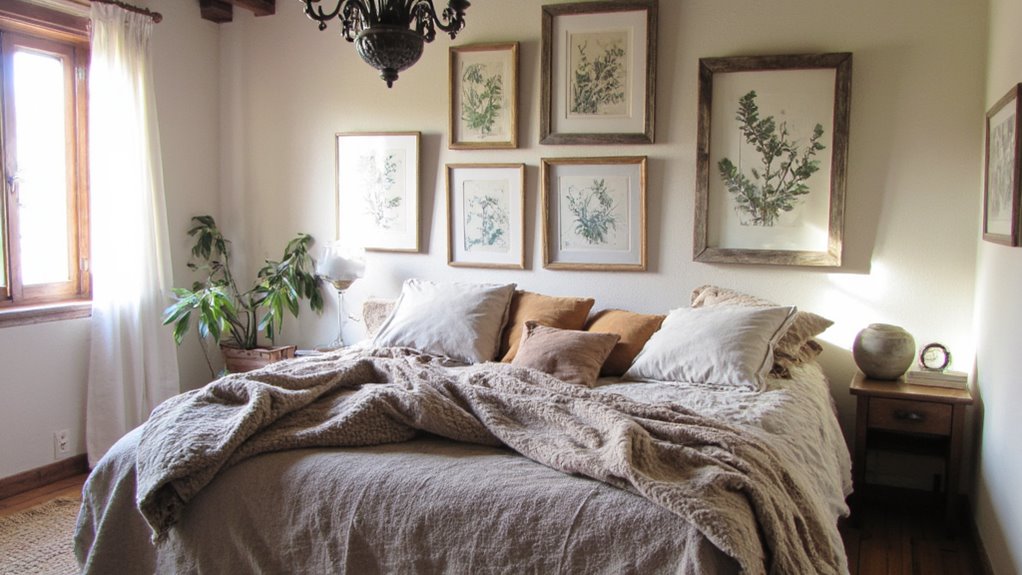 rustic art frames enhance decor