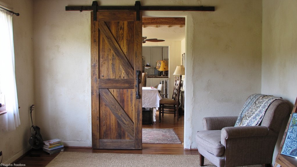 rustic barn door elegance