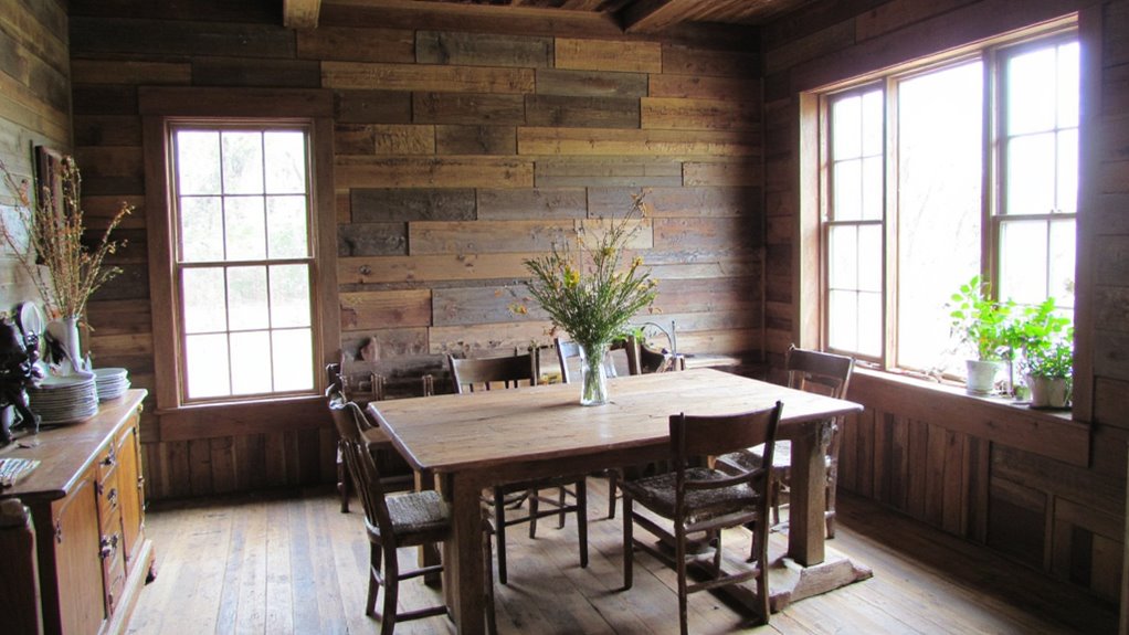 rustic barn wood accents