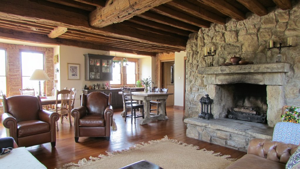 rustic charm in open spaces