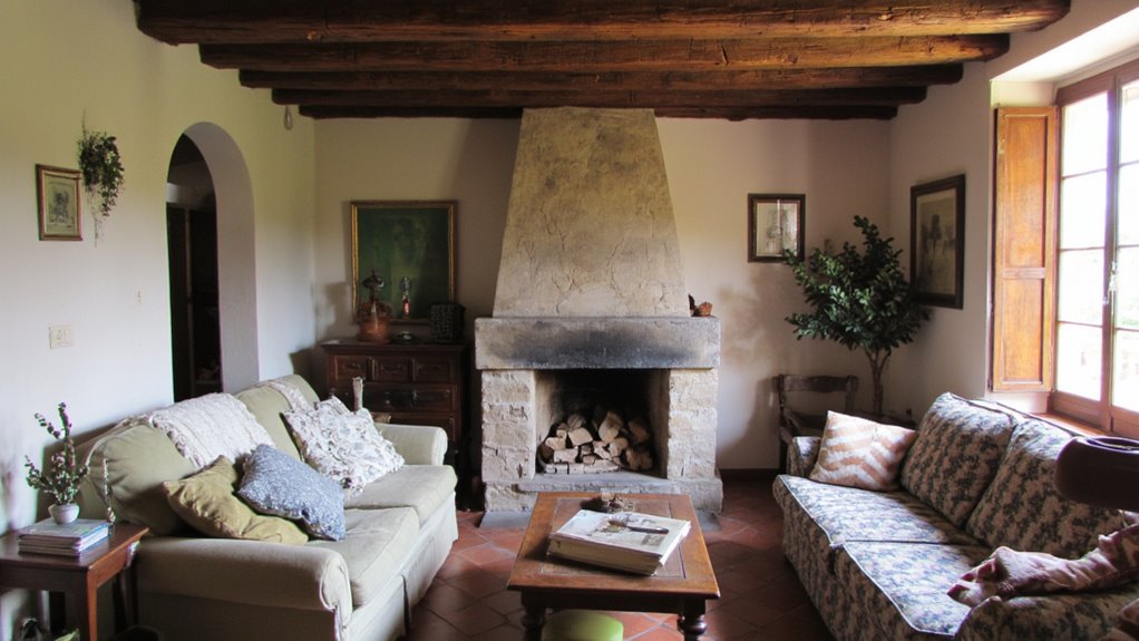 rustic charm with beams