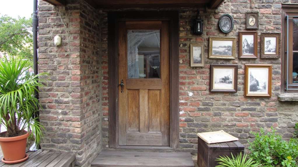 rustic eclectic gallery display