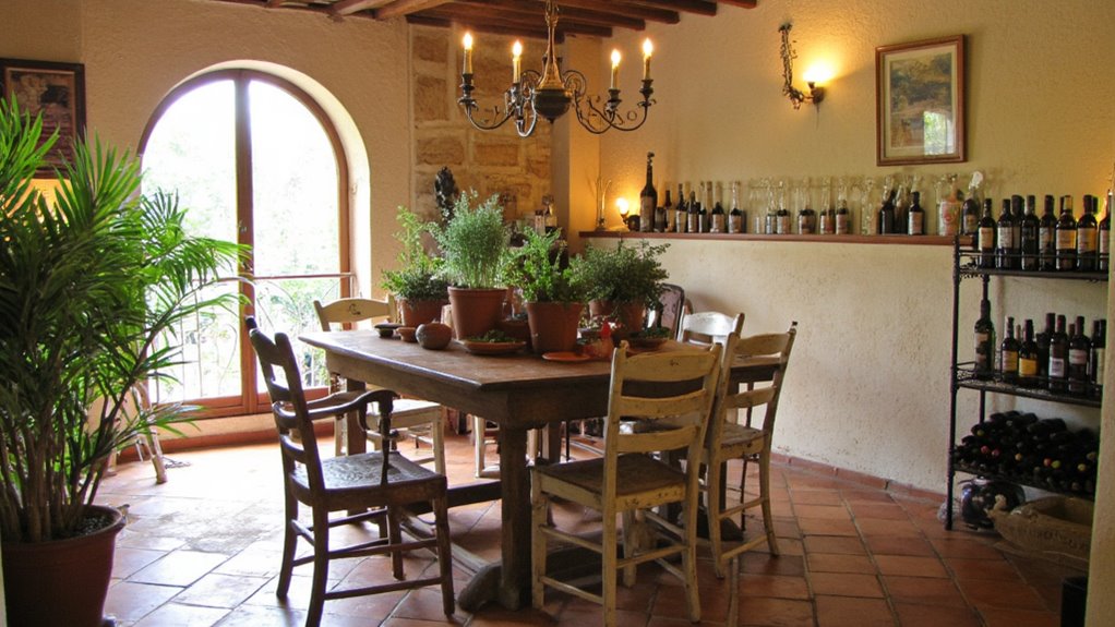 rustic elegance dining area