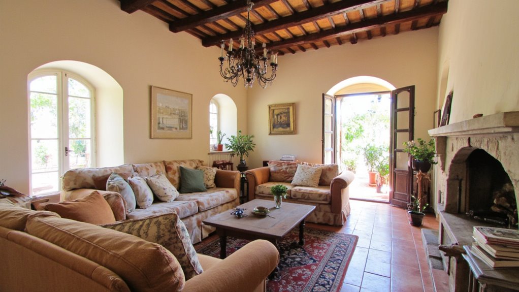 rustic elegance with beams