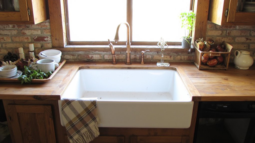 rustic farmhouse sink charm
