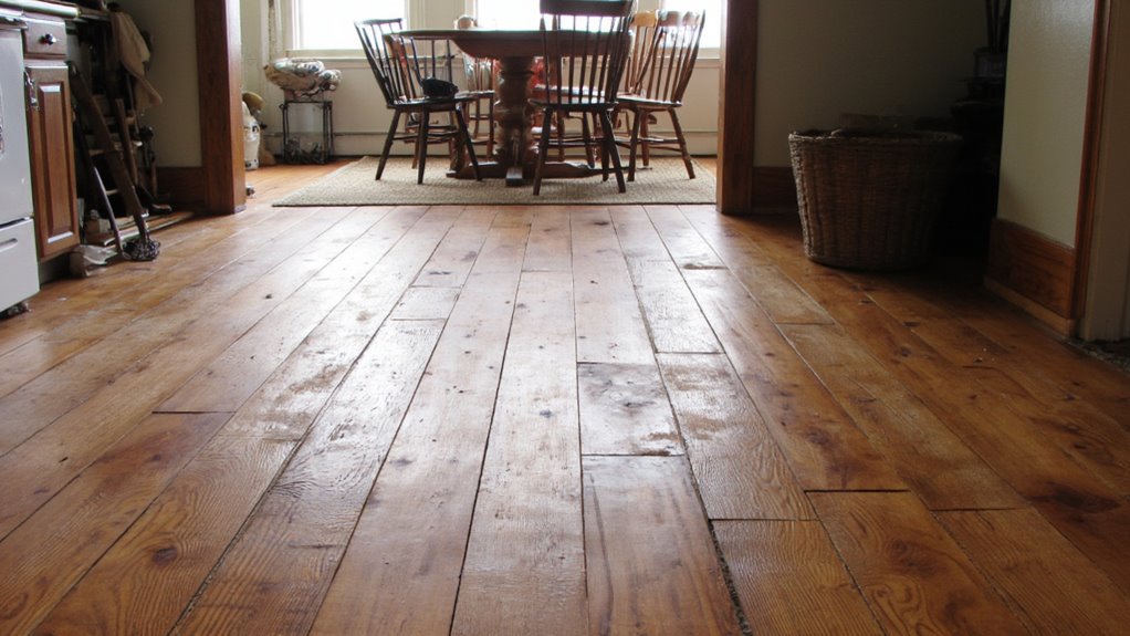 rustic flooring enhances charm