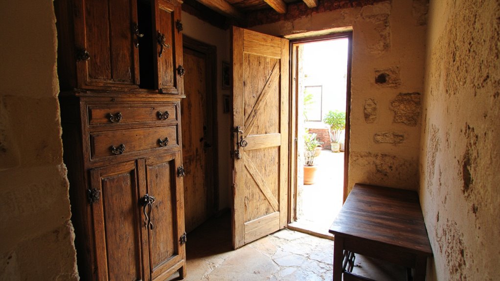 rustic hardware enhances charm