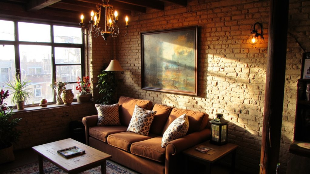 rustic lighting for ambiance