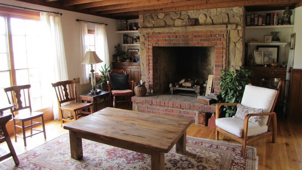 rustic natural wood accents