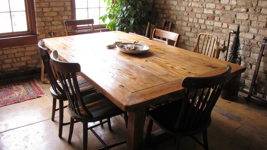 rustic reclaimed wood table