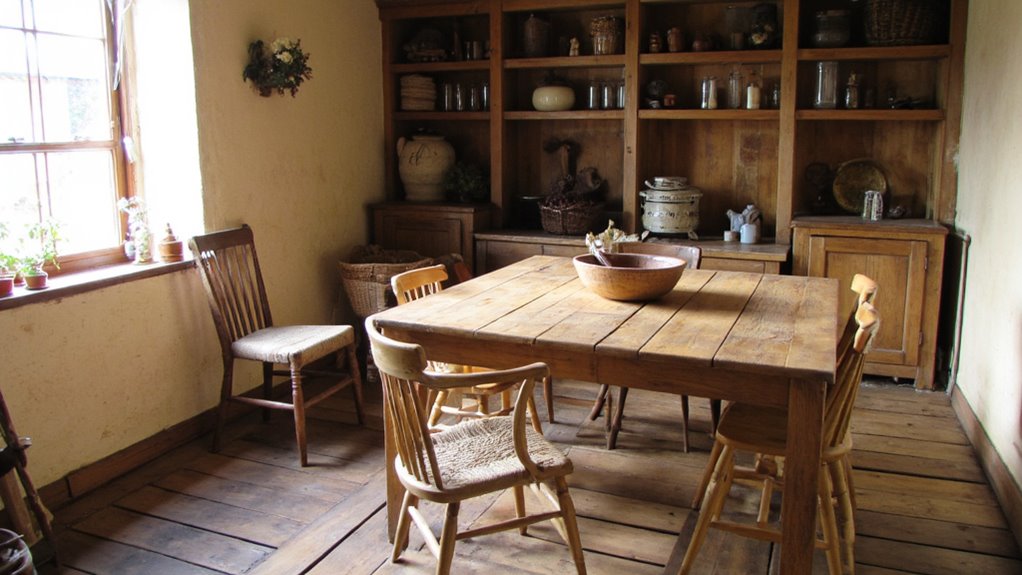 rustic warmth through wood