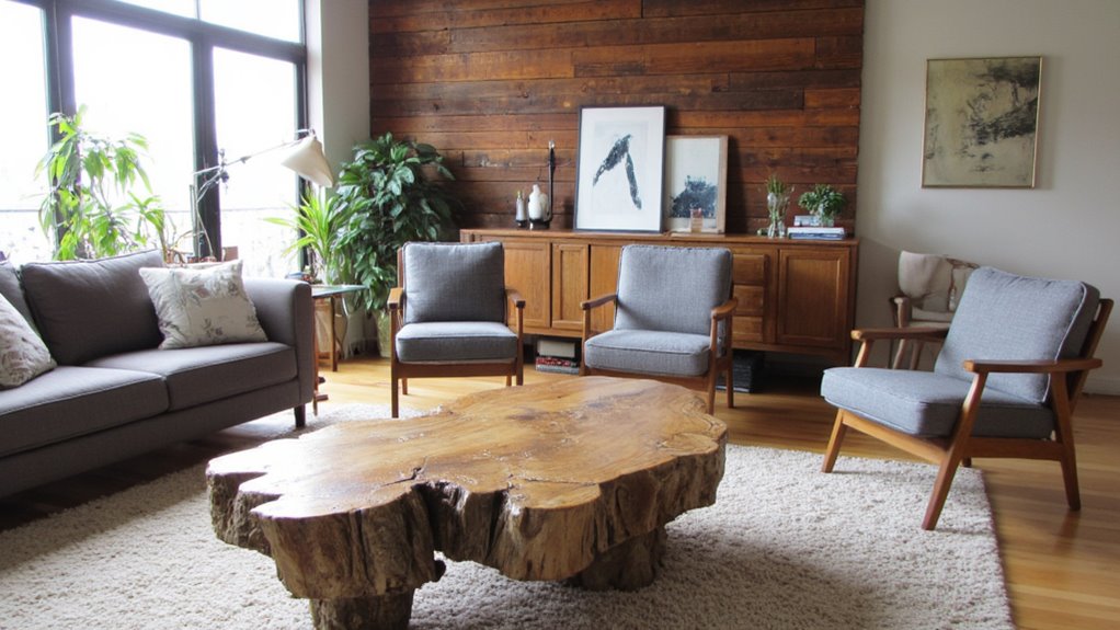 rustic wood meets modern design