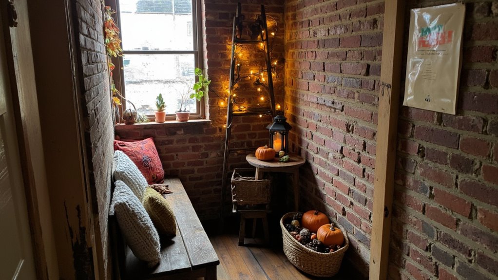 seasonal festive decor corner