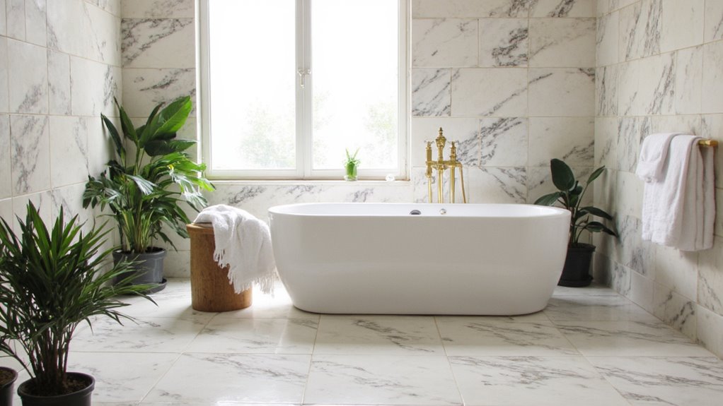 serene italian marble oasis