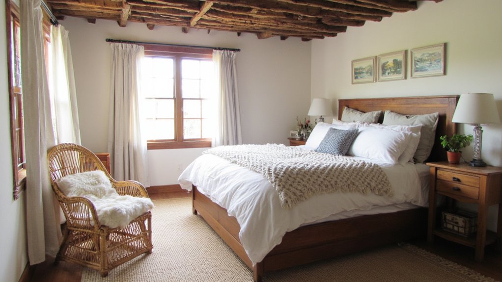 serene rustic bedroom retreat