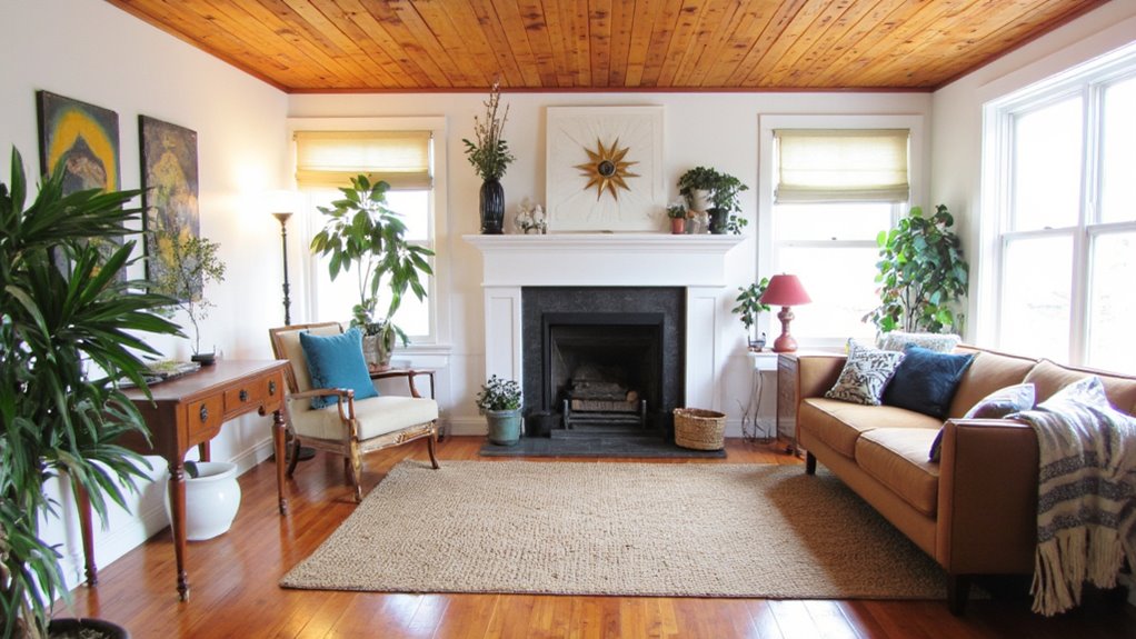 shiplap ceilings enhance warmth