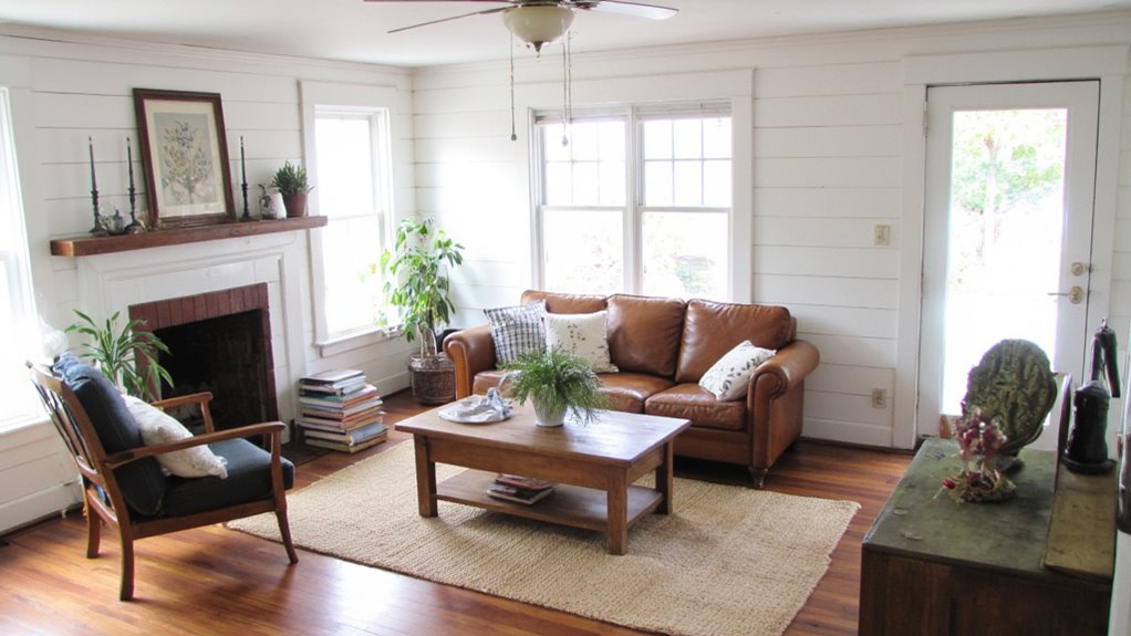 shiplap walls create warmth